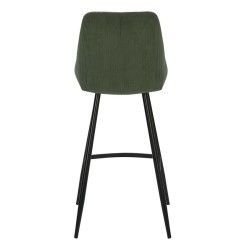 Lot de 2 Chaises Plan de Travail Velours Vert et Métal Ari VeryForma