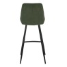 Set of 2 Ari VeryForma Green Velvet and Metal Worktop Chairs