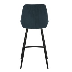 Set di 2 sedie da lavoro Ari VeryForma in velluto blu e metallo