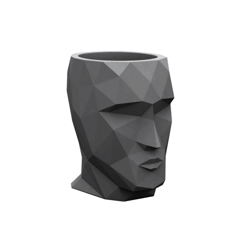 Bandeja de flores Adan Vondom modelo grande altura 100 negro