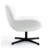 Ena Fabric Poltrona Girevole Bianca VeryForma