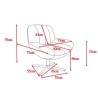 Ena Fabric Poltrona Girevole Bianca VeryForma
