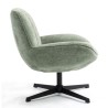 Ena Poltrona Girevole in Tessuto Verde VeryForma
