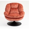 VeryForma Powder Pink Velvet Top Swivel Chair