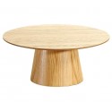 Table Basse Ronde Olen placage en bois de chêne VeryForma