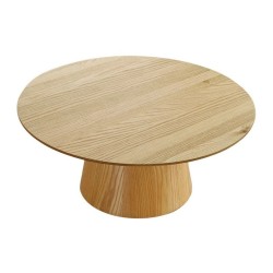 Olen Round Coffee Table in VeryForma oak wood veneer