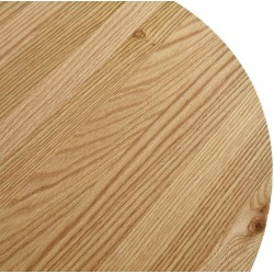 Tavolino rotondo Olen in legno impiallacciato rovere VeryForma