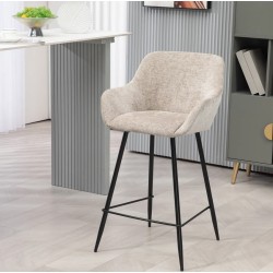 Set de 2 Sillas Ibis Lona Chenilla Taupe VeryForma