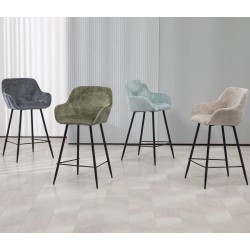 Set de 2 Sillas Ibis Lona Chenilla Taupe VeryForma