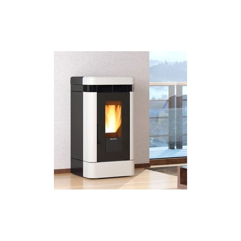 Lucia Plus ducted pellet stove 12 kW La Nordica Extraflame White