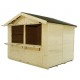 Sylva spruce wood merchant stall 3 x 2.4 m Habrita 7.2m2