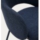 Set van 2 Aina stoelen in blauwe chenille stof en metaal VeryForma