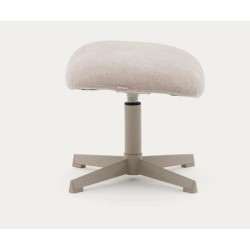 Repose-pieds Aspe tissu beige et métal VeryForma