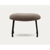 VeryForma Light Brown Fabric and Metal Aspe Footstool