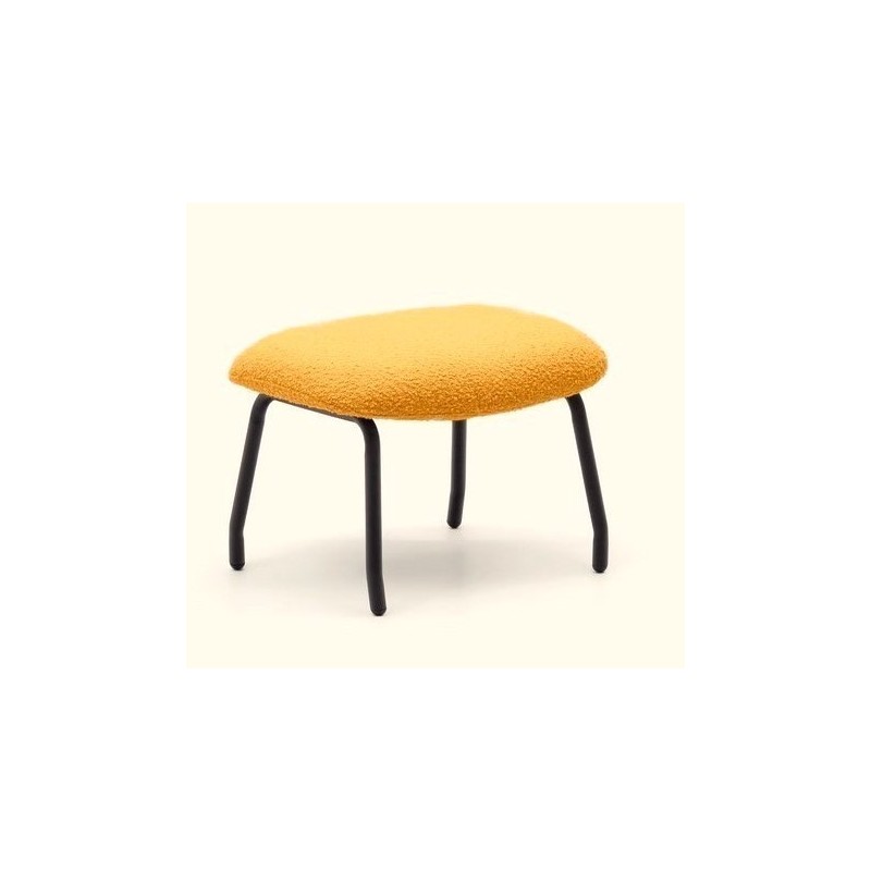 Lina footstool in mustard terry fabric and VeryForma