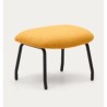 Repose-pieds Lina tissu bouclette moutarde et métal VeryForma