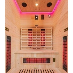 VerySpas Sauna Dúo de Abetos Infrarrojos para 2 personas