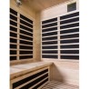 Sauna Infrarouge Quatro panoramique  4 places en Epicea VerySpas