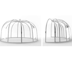 Sfero Abrilios Recinzione Rotonda Scorrevole 3,74m Transprente