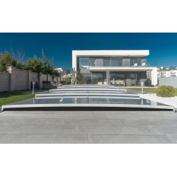 Linea Flat Copertura Piscina Abrilios Telescopica per Piscina 600x300