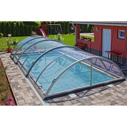 Cubierta de piscina Zen Mid-Top Abrilios Telescópica para Piscina 600x300