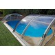 Abri de Piscine Zen mi-haut Abrilios Télescopique pour piscine 600x300