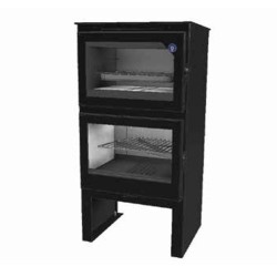 Stufa a legna con forno in acciaio Istan 8,5kW con supporto Ferlux