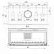 Ferlux F-1000 Large 14,1 kW Inserto in legno turboventilato