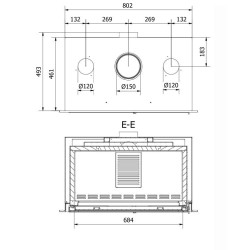 Ferlux F-800 Large 9.4 kW Turbo Ventilated Wood Insert