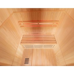 Stoomsauna 4,5 kW Nordic Panoramic 2 plaatsen Harvia UniSpas kachel