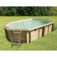 Piscina Madera Ubbink Azura 400x750 H130 Liner Azul