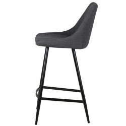 Snack chair en tela gris oscuro y Metal de Ari VeryForma