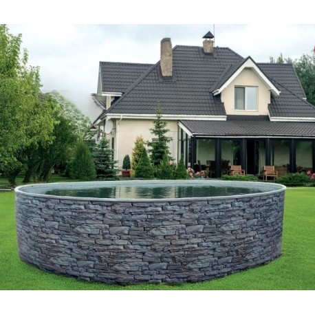 Azuro Stone Design Runder Pool 3,66x1,2m