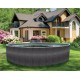 Piscina Azuro Round Graphite-bianco 360x120