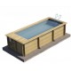 Piscina Urbana Madera 600x250xH133 Cubierta Calefacción Filtración Cofre BWT