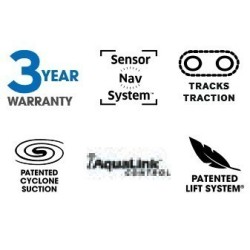 Zodiac Vortrax RTRX 8500 iQ Robot eléctrico de piscina con carro