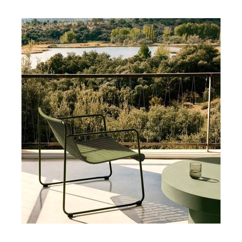 Arvin Swirl Chair in Beige Chenille Fabric and VeryForma Oak Wood Legs