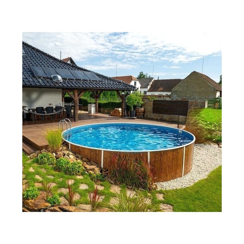 Piscina Azuro Round Imitation stone 460x120