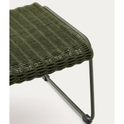 Silla Arvin Swirl en tejido chenilla beige y patas de madera de roble VeryForma