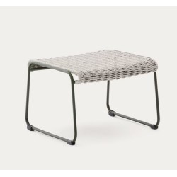 Silla Arvin Swirl en tejido chenilla beige y patas de madera de roble VeryForma