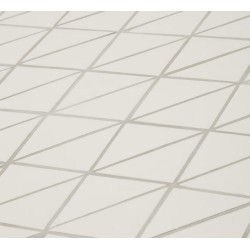 Silla Arvin Swirl en tejido chenilla beige y patas de madera de roble VeryForma