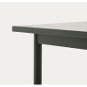 Sedia Arvin Swirl in tessuto ciniglia beige e gambe in legno di rovere VeryForma