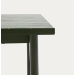 Silla Arvin Swirl en tejido chenilla beige y patas de madera de roble VeryForma