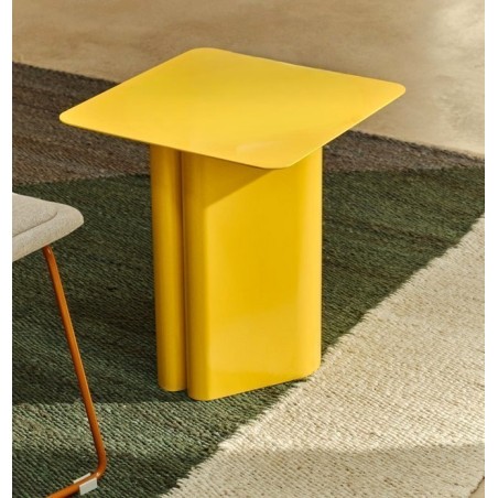 Mesa auxiliar de madera Jet Mindi negra 50cm VeryForma