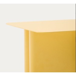 Mesa auxiliar de madera Jet Mindi negra 50cm VeryForma