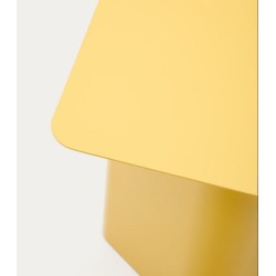 Mesa auxiliar de madera Jet Mindi negra 50cm VeryForma