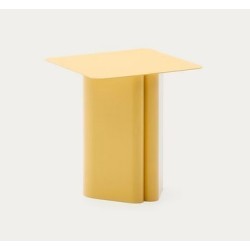 Table d'appoint en fer jaune Avin 42x42cm VeryForma