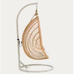 Kate Hängesessel aus natürlichem Rattan und VeryForma-Stahl