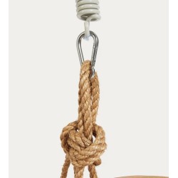 Kate Hanging Chair in Natural Rattan and VeryForma Steel