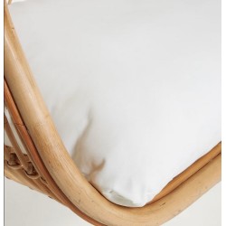 Kate Hanging Chair in Natural Rattan and VeryForma Steel